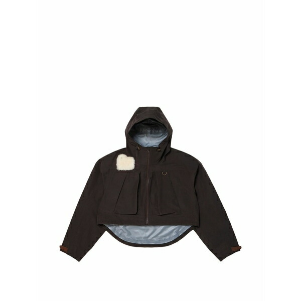羊毛 一財産 メンズ 上衣＆上衣 アウター Gore-tex hooded jacket Brown