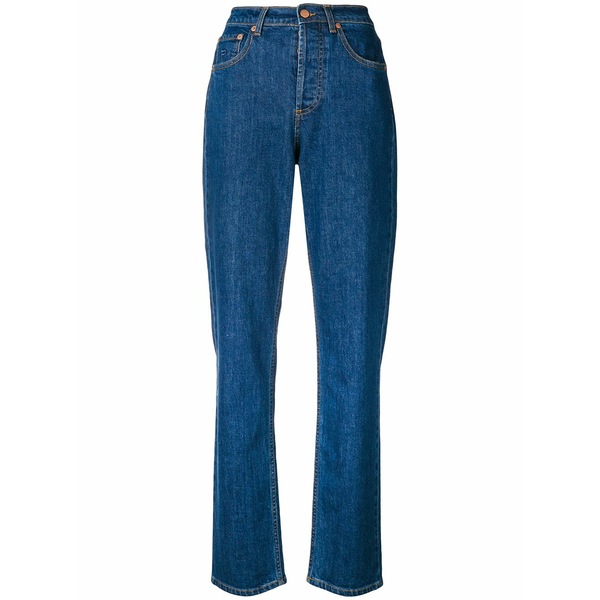 フィロソフィーデロレンゾセラフィーニ レディース ジーンズズボン下 ボトムス High waist straight jeans Blue