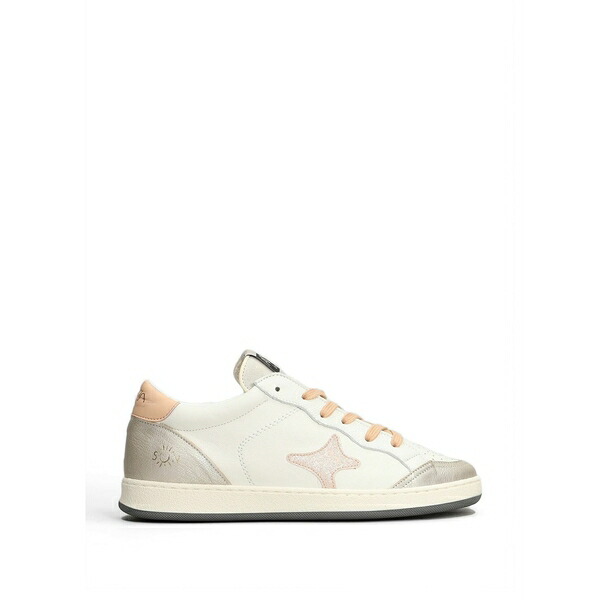 お手伝いさん ブランド名 レディース スニーカー シューズ Star-patch metallic-effect sneakers Neutrals