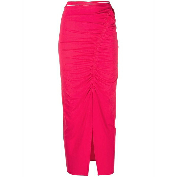 セルフ・ポートレイト レディース スコート ボトムス Gathered MIDI skirt Pink