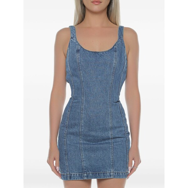 スビ レディース 衣裳 トップス Pinnie panelled mini dress Blue