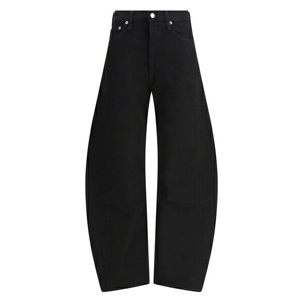 アゴルド レディース ジーンズズボン下 ボトムス Luna logo-patch jeans Black