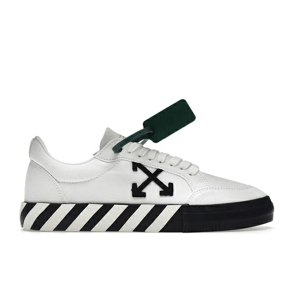 OFF-WHITE オフホワイト メンズ スニーカー 【OFF-WHITE Vulc Low Canvas White Black SS22】 サイズ US_6(24.0cm) White/Black｜asty