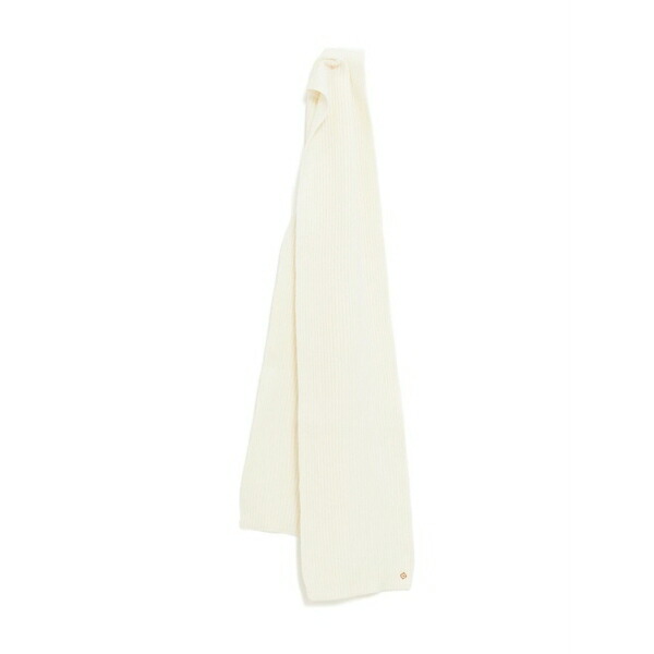 カサブランカ メンズ マフラー・ストール・スカーフ アクセサリー Ribbed wool scarf White|asty