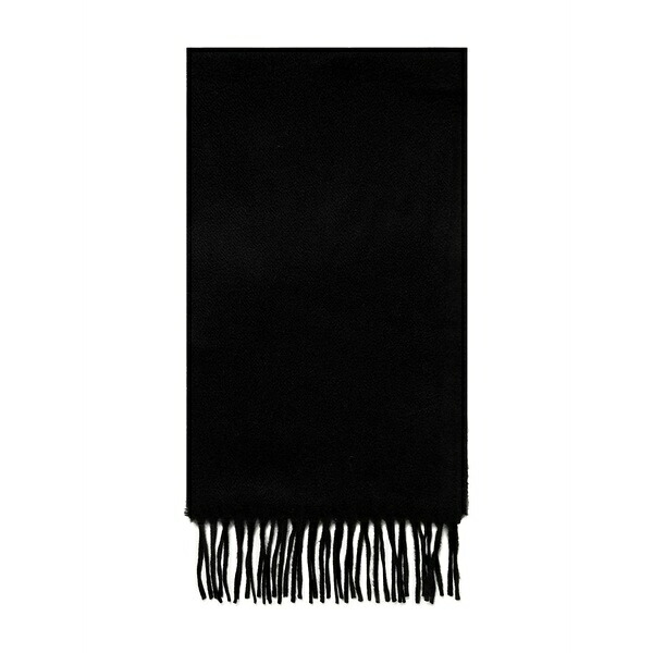サンスペル メンズ えり巻き・袈裟・えり巻き 付属物 Fringed-hem scarf Black