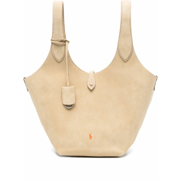 ラルフローレン レディース トートバッグ バッグ Leather tote bag Neutrals