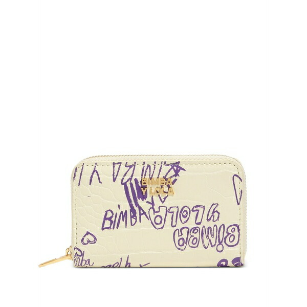 ビンバ イ ローラ レディース 札入れ 佩び物 Logo zip wallet Neutrals