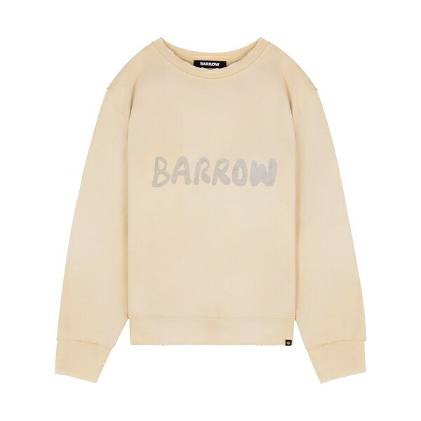 バロウ メンズ パーカー・スウェットシャツ アウター Logo-print sweatshirt Neutrals｜asty