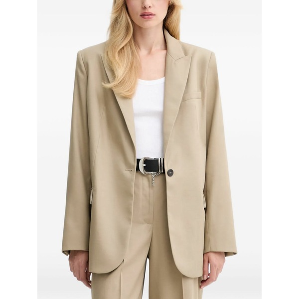 イロ レディース 上衣＆上衣 アウター Sannie button blazer Neutrals