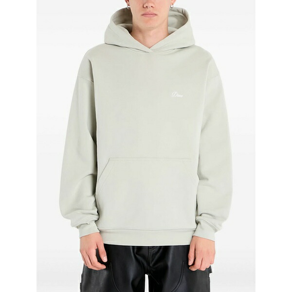 ダイム レディース パーカー・スウェットシャツ アウター Cursive small logo hoodie Grey