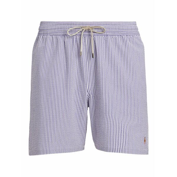 ラルフローレン メンズ 心地好いズボン下 ボトムス Striped-design swim shorts Purple