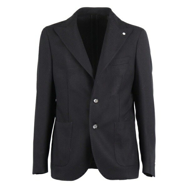 エルビーエム1911 メンズ ジャケット&ブルゾン アウター Buttoned jacket Black|asty
