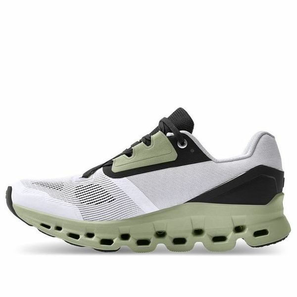 On Running オン ランニング レディース スニーカー 【(WMNS) On Running Cloudstratus 'White Black Green' 39.98997】 サイズ US_6(23.0cm)｜asty