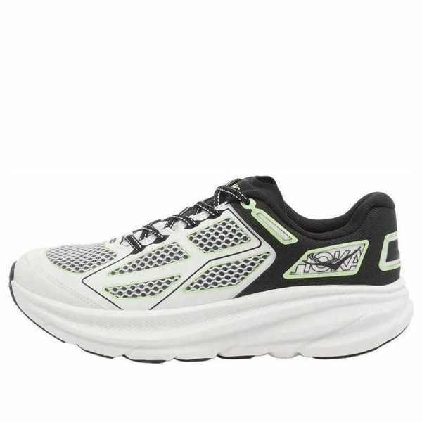 HOKA ONE ONE ホカオネオネ メンズ スニーカー  【HOKA ONE ONE Clifton One9 \u0027Black White Green\u0027 1155370-BWHT】  大きさ US_M_13