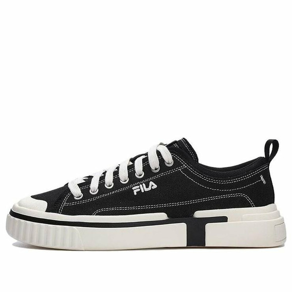 FILA フィラ レディース スニーカー 【(WMNS) FILA Canvas Low Skate Shoes 'Black White' F12M322305FBK】 サイズ US_6.5(23.5cm)|asty