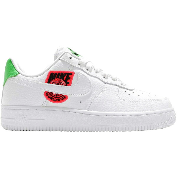 Nike ナイキ レディース スニーカー 【Nike Air Force 1 Low '07 Worldwide Pack Flash Crimson Green Strike (Women's)】 サイズ US_9.5(26.5cm) White/Flash Crimson/Green Strike/White｜asty