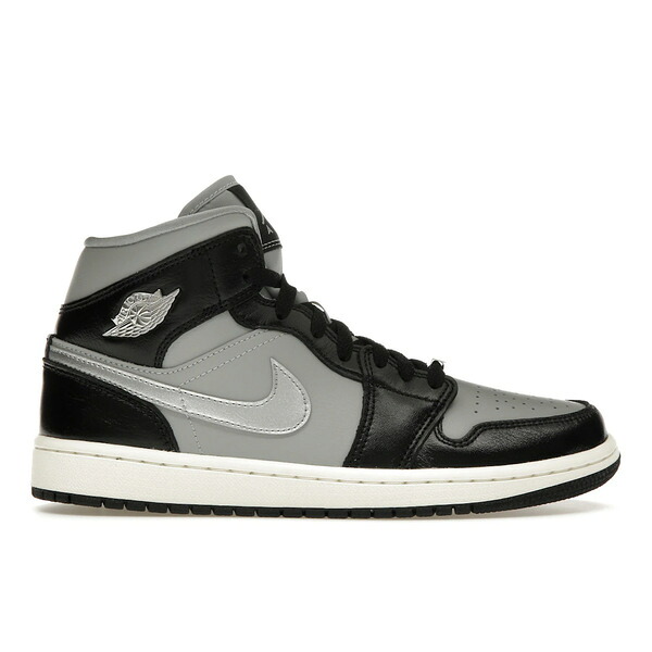 Jordan ジョーダン レディース スニーカー 【Jordan 1 Mid SE Black Metallic Silver (Women's)】 サイズ US_8.5(25.5cm) Black/Metallic Silver/Light Smoke Grey/Sail|asty