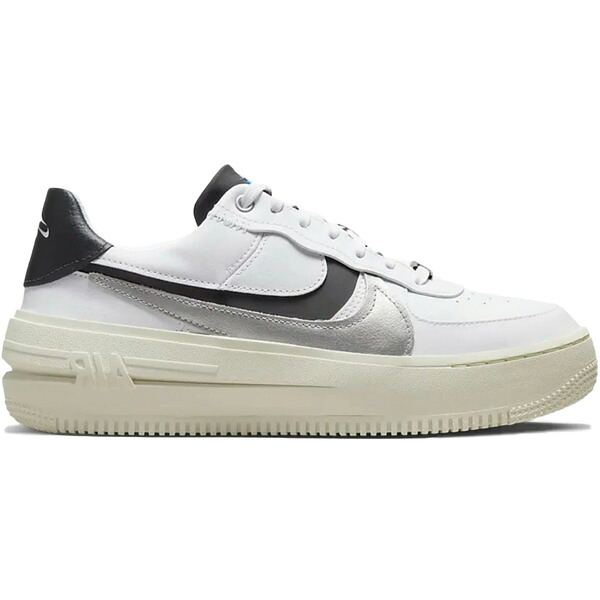 Nike ナイキ レディース スニーカー 【Nike Air Force 1 PLT.AF.ORM White Metallic Silver Black (Women's)】 サイズ US_7.5(24.5cm) White/Metallic Silver/Sail/Black｜asty