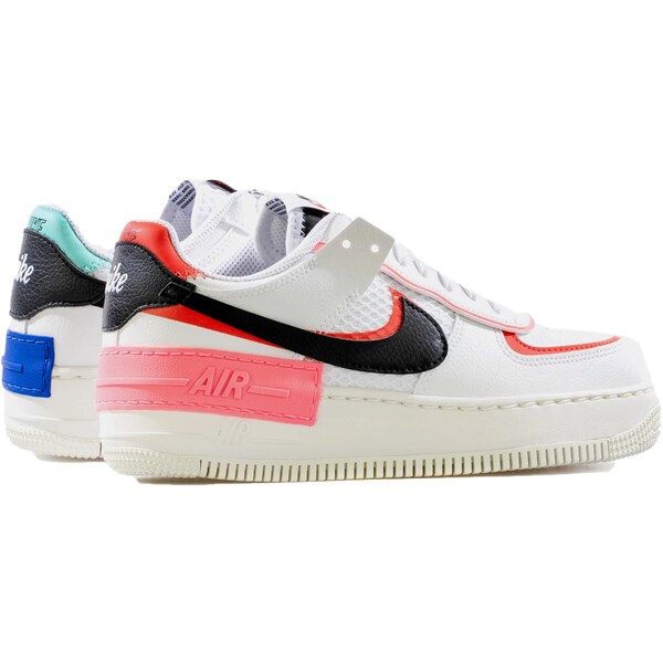 Nike ナイキ レディース スニーカー 【Nike Air Force 1 Low Shadow White Blue Black (Women's)】 サイズ US_7(24.0cm) White/Black/Red/Sunset Blue｜asty