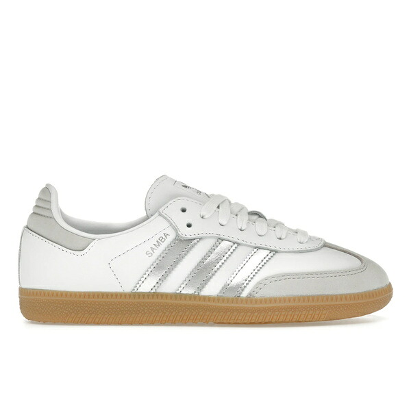 adidas アディダス レディース スニーカー  【adidas Samba OG White Silver Metallic Grey (Women\u0027s)】  大きさ US_W_10 Footwear White/Silver Metallic/Grey One
