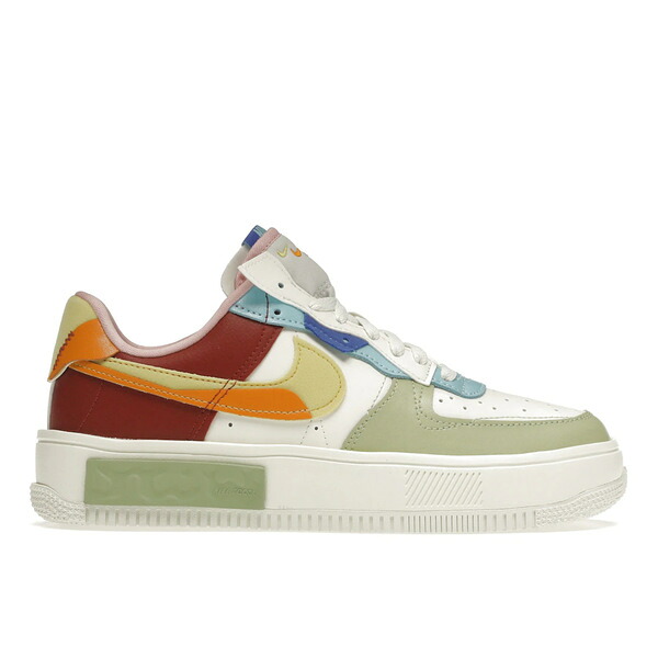 Nike ナイキ レディース スニーカー 【Nike Air Force 1 Fontanka Sail Multi (Women's)】 サイズ US_6(23.0cm) Sail/Sunset-Pomegranate-Saturn Gold|asty
