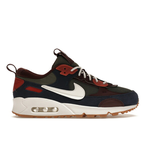 Nike ナイキ レディース スニーカー 【Nike Air Max 90 Futura Medium Olive Navy (Women's)】 サイズ US_5.5(22.5cm) Medium Olive/Canyon Rust/Midnight Navy/Phantom｜asty