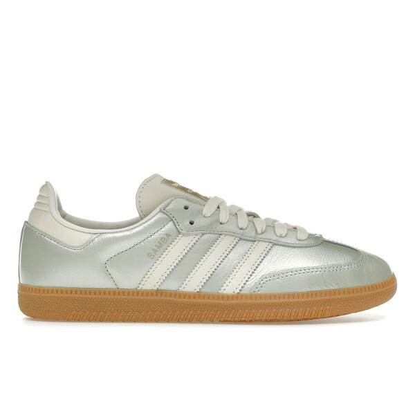 adidas アディダス レディース スニーカー  【adidas Samba OG Linen Green Metallic (Women\u0027s)】  大きさ US_5.5(22.5糎) Linen Green Metallic/Off White/Cyber Metallic