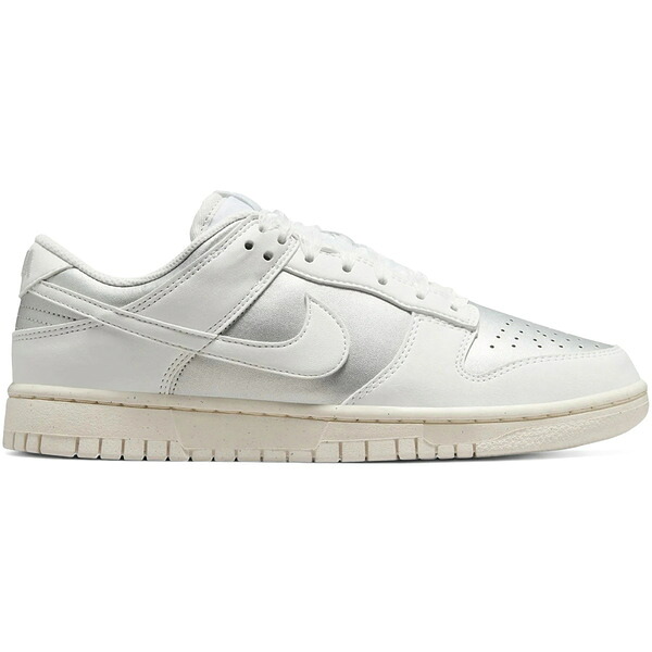Nike ナイキ レディース スニーカー 【Nike Dunk Low Next Nature Sheer Lace Metallic Platinum (Women's)】 サイズ US_9.5(26.5cm) Metallic Platinum/Summit White/Pale Ivory|asty