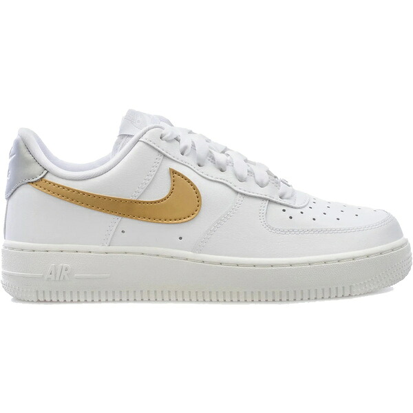 Nike ナイキ レディース スニーカー  【Nike Air Force 1 Low \u002707 White Metallic Gold (Women\u0027s)】  大きさ US_7(24.0糎) White/Metallic Gold