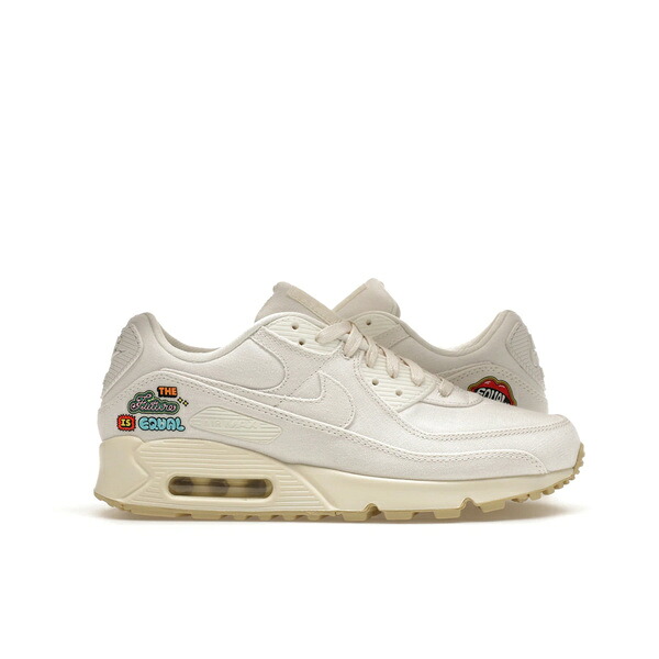 Nike ナイキ レディース スニーカー 【Nike Air Max 90 SE The Future Is Equal (Women's)】 サイズ US_W_10.5 Sail/Sail-Cashmere-Team Gold-Black-White|asty