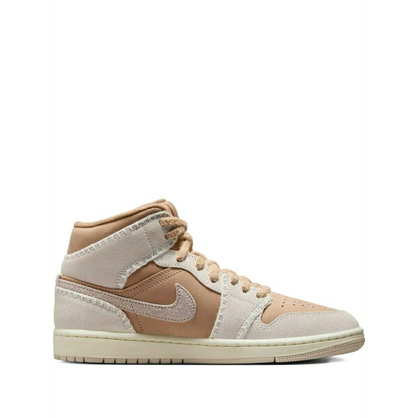 ジョーダン レディース スニーカー シューズ 1 mid se lace-up fastening sneakers Neutrals｜asty