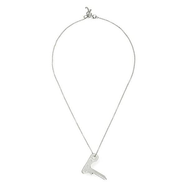 ラフ・シモンズ メンズ 頸飾り・チョー鉄道車両 添え物 Small key on hanger necklace Silver