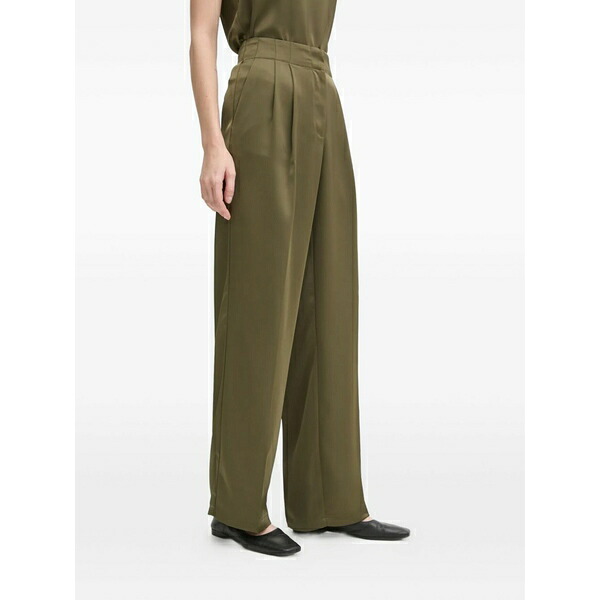 デイ・ビルゲール・エ・ミッケルセン レディース カジュアルパンツ ボトムス Front-pleat trousers Green｜asty