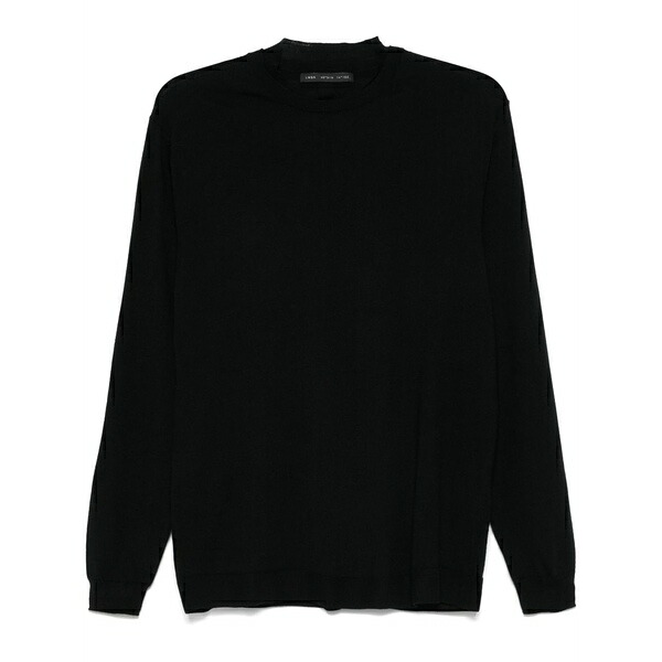 ロウブランド メンズ 編み物\u0026プルオーバー アウター Fine-knit sweater Black