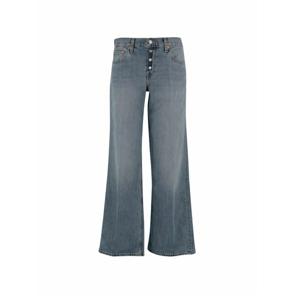 リダン レディース デニムパンツ ボトムス Five-pocket washed jeans Blue｜asty