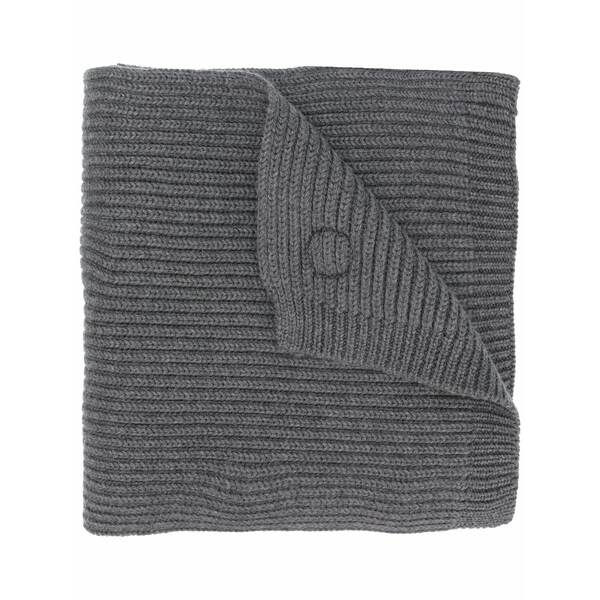 ディースクエアード メンズ えり巻き・袈裟・えり巻き 付属物 Ribbed maple logo scarf Grey