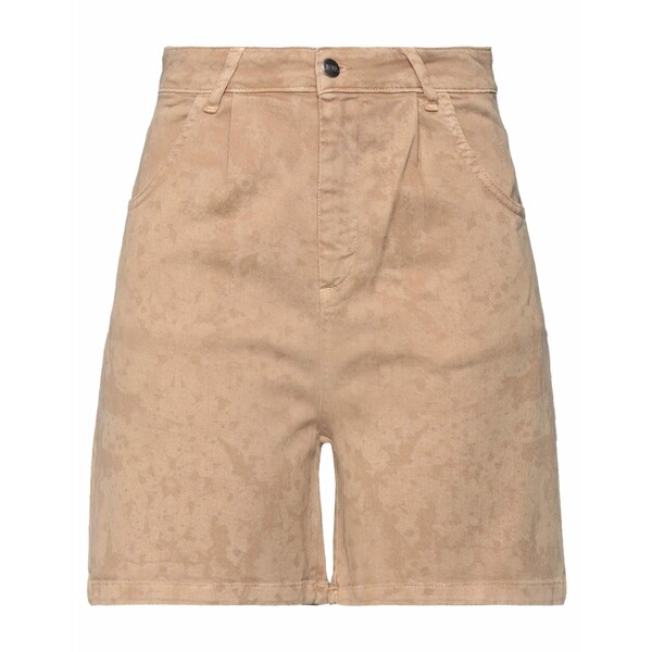 【送料無料】 ジジル レディース デニムパンツ ボトムス Denim shorts Beige|asty