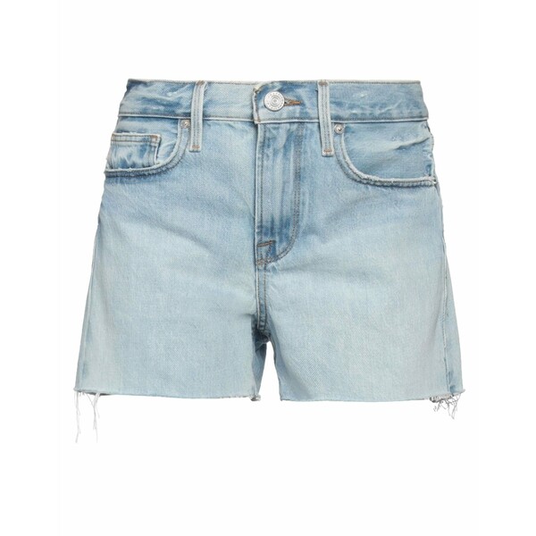 【送料無料】 フレーム レディース デニムパンツ ボトムス Denim shorts Blue