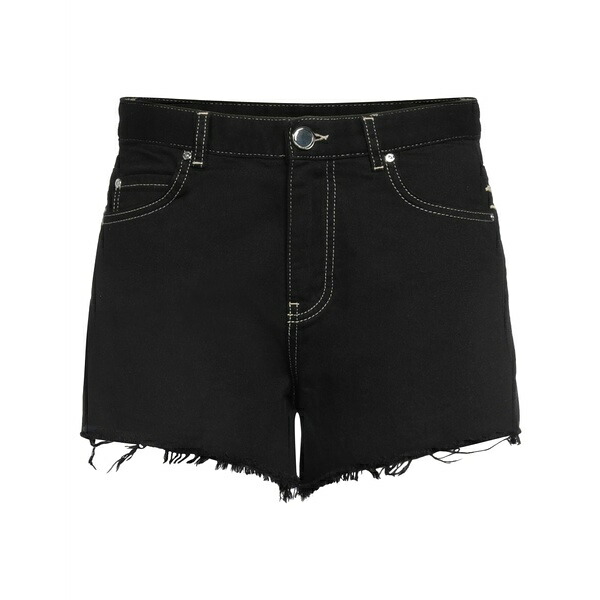 【貨物輸送無料】 ピンコ レディース ジーンズズボン下 ボトムス Denim shorts Black パンツ-ボトムス-レディースファッション