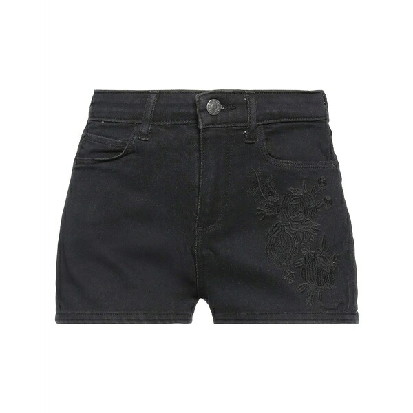 【送料無料】 ゲス レディース デニムパンツ ボトムス Denim shorts Black