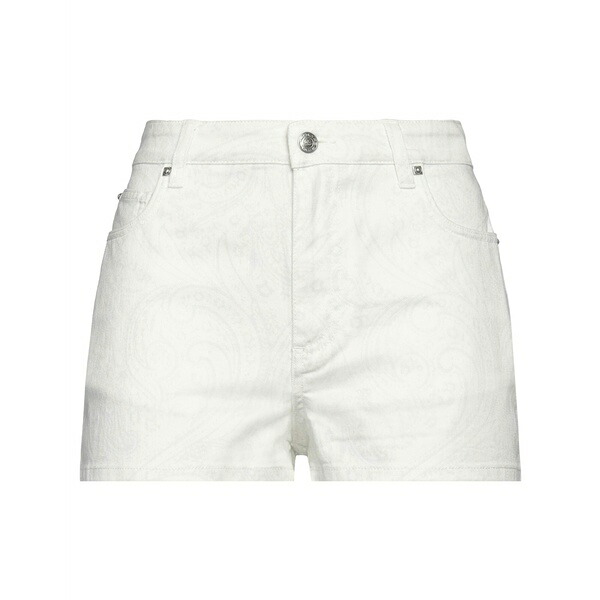 【送料無料】 エトロ レディース デニムパンツ ボトムス Denim shorts White|asty