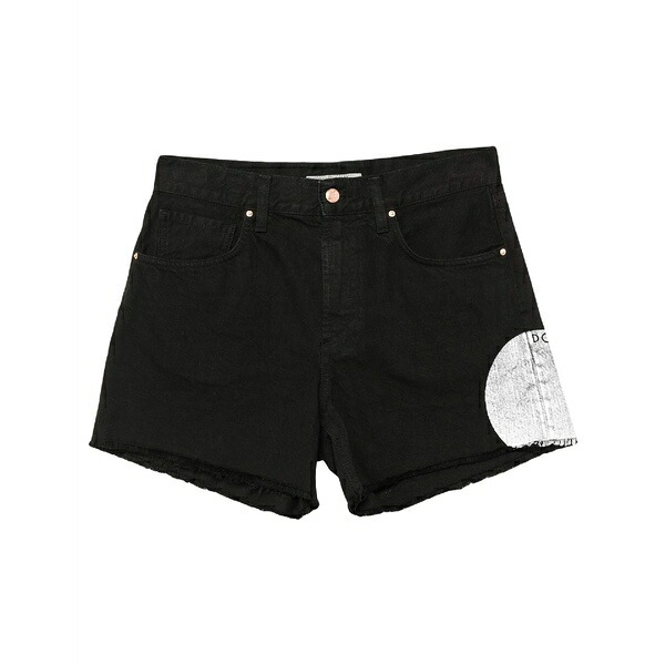 【送料無料】 ドン ザ フラー レディース デニムパンツ ボトムス Denim shorts Black