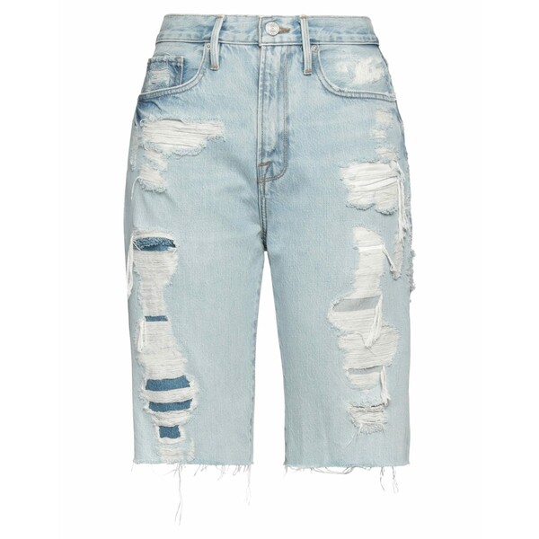 【送料無料】 フレーム レディース デニムパンツ ボトムス Denim shorts Blue