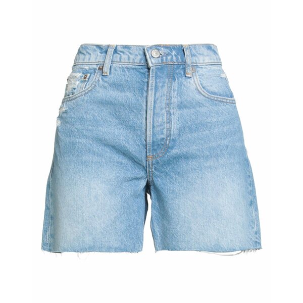 【送料無料】 ボーイッシュ レディース デニムパンツ ボトムス Denim shorts Blue