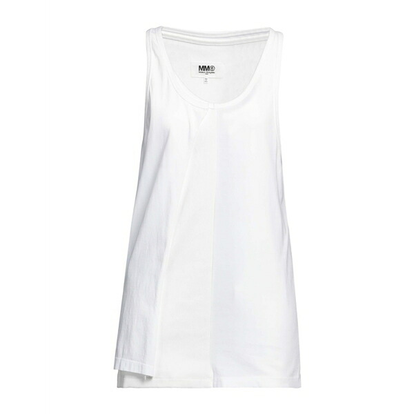 【送料無料】 マルタンマルジェラ レディース Tシャツ トップス Tank tops White