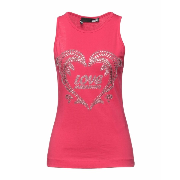 【送料無料】 モスキーノ レディース Tシャツ トップス Tank tops Pink