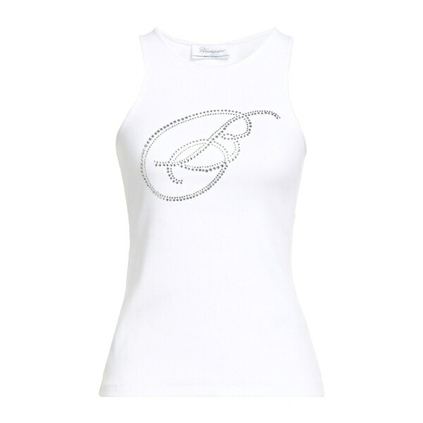 【送料無料】 ブルマリン レディース Tシャツ トップス Tank tops White｜asty