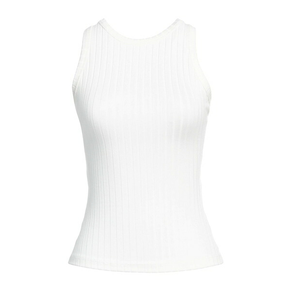 【送料無料】 ラ セメーヌ パリ レディース カットソー トップス Tank tops White|asty