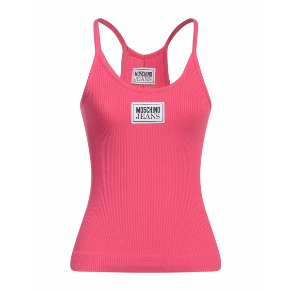 【送料無料】 モスキーノ レディース Tシャツ トップス Tank tops Pink｜asty 19,786円