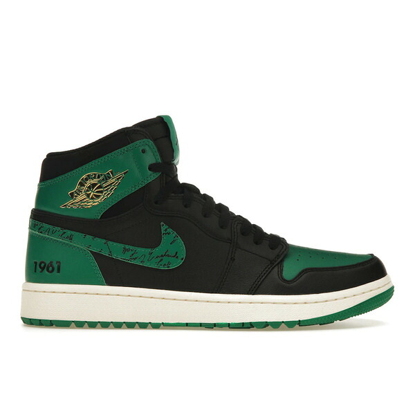 Jordan ジョーダン メンズ スニーカー  【Jordan 1 Retro High Golf Eastside Golf 1961】  大いさ US_M_15 Black/Malachite-Metallic Gold-White メンズ靴-スニーカー